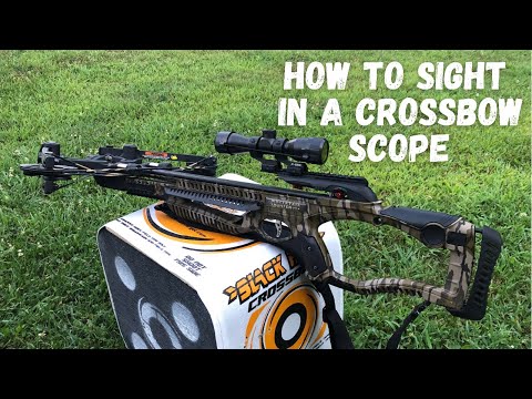 How to sight in a crossbow