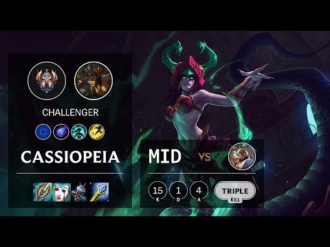 Cassiopeia Mid vs Corki - EUW Challenger Patch 10.10