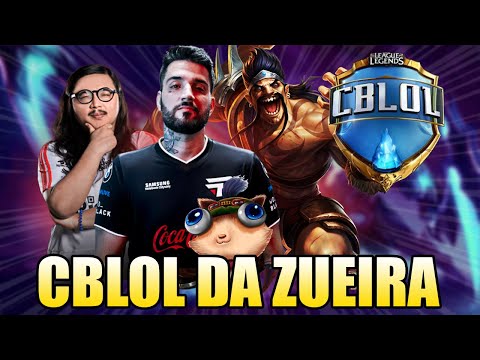 BRTT DESTRUINDO DE DRAVEN E FLANALISTA DEUS - CBLOL DA ZUEIRA