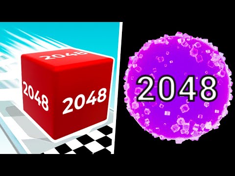 Satisfying Mobile Games: Cube Runner 2048, 2048 Marmalade - 123456789 Max Level Gameplay