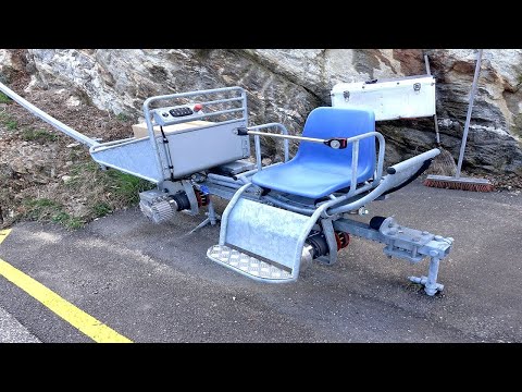 Ein neuer Monorack in Intragna - steile Bahn von Garaventa