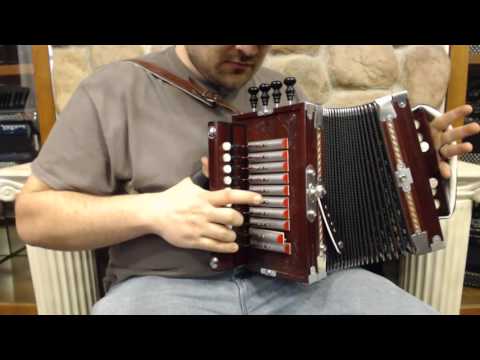 2130 - Bon Tee Diatonic Cajun Melodeon Key of C LMMH 10 2 $1195