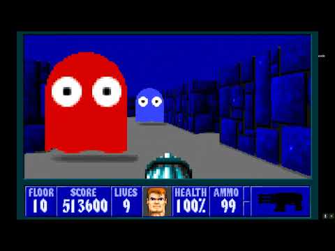 wolfenstein 3d #100+#  walkthrough #E3F10#
