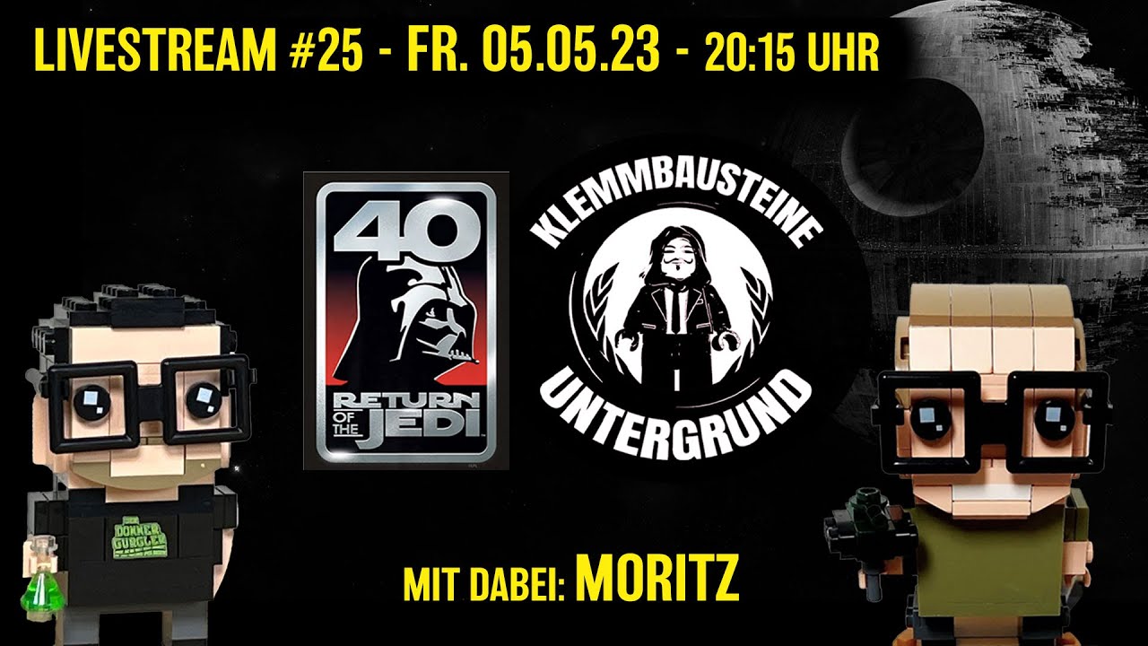 Live  Der Klemmbausteine Untergrund Nr 25 - Star Wars Woche - 40 Jahre Return of the Jedi