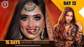 Day 12| 15 days Makeup challenge | Online class |   @pkmakeupstudio