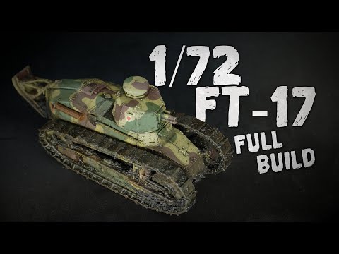 Tiny WW1 Tank ! Flyhawk 1/72 FT 17