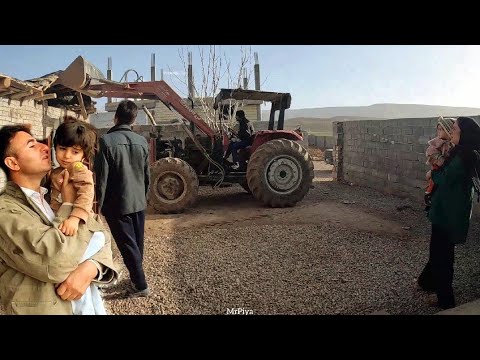 Pia and her daughter helped build a house for a widow