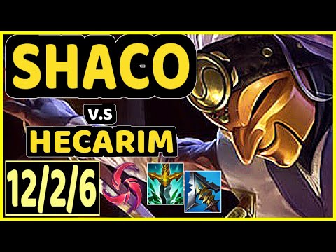 SHACO vs HECARIM - 12/2/6 KDA JUNGLE CHALLENGER GAMEPLAY - EUW