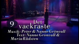 Cecilia Vennersten - Det vackraste. Svenska Melodifestivalen 1995