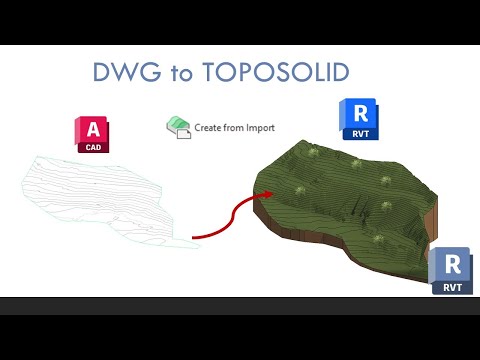 Toposolid - Create from Import - CAD to Topsolid in Revit