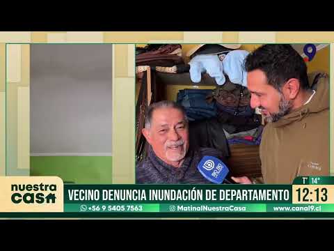 Vecinos de Hualpén denuncian graves filtraciones en departamentos intervenidos por Serviu