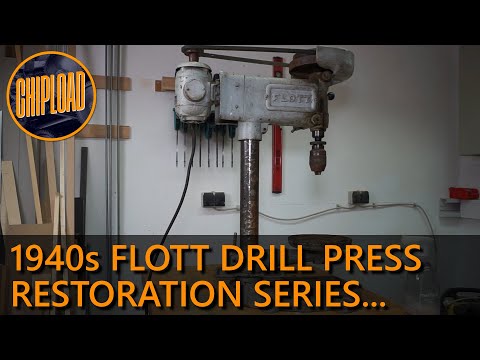 Restoring a 1940s german made FLOTT drill press Part #1 - Disassembly