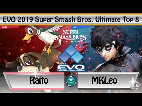 Super Smash Bros. Ultimate EVO 2019 - Top 8｜FOX MKLeo (Joker) vs Raito (Duck Hunt)