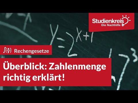 Überblick: Zahlenmengen einfach erklärt! | Mathe verstehen mit dem Studienkreis