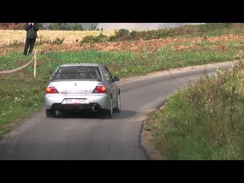 P. ŁUCZKIEWICZ / Z. OBŁUDEK Mitsubishi EVO IX - SZK Rajd z Dziennikarzami 08-10-2011 Brzostek