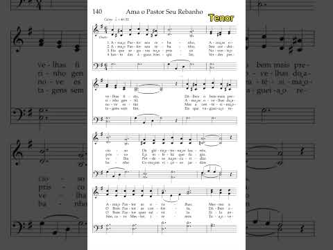Ama o Pastor Seu Rebanho | Tenor 🎹