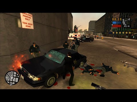 GTA Liberty City Stories Cops Rampage 6 Star Wanted Level Escape