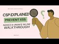 Content Security Policy Explained Prevent XSS With CSP Nonce And Unsafe Inline Walkthrough