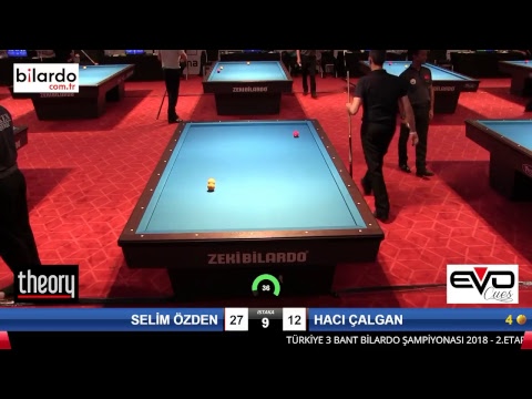 SELÄ°M Ã–ZDEN & HACI Ã‡ALGAN Bilardo Maçı - 2018 ERKEKLER 2.ETAP-3.Tur