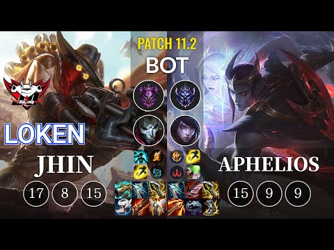 JDG LokeN Jhin vs Aphelios Bot - KR Patch 11.2