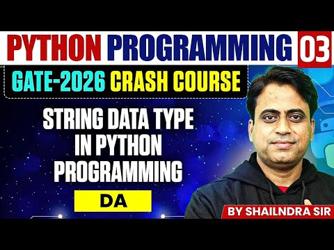 Python Programming 03 String Data Type Da Gate Crash Course