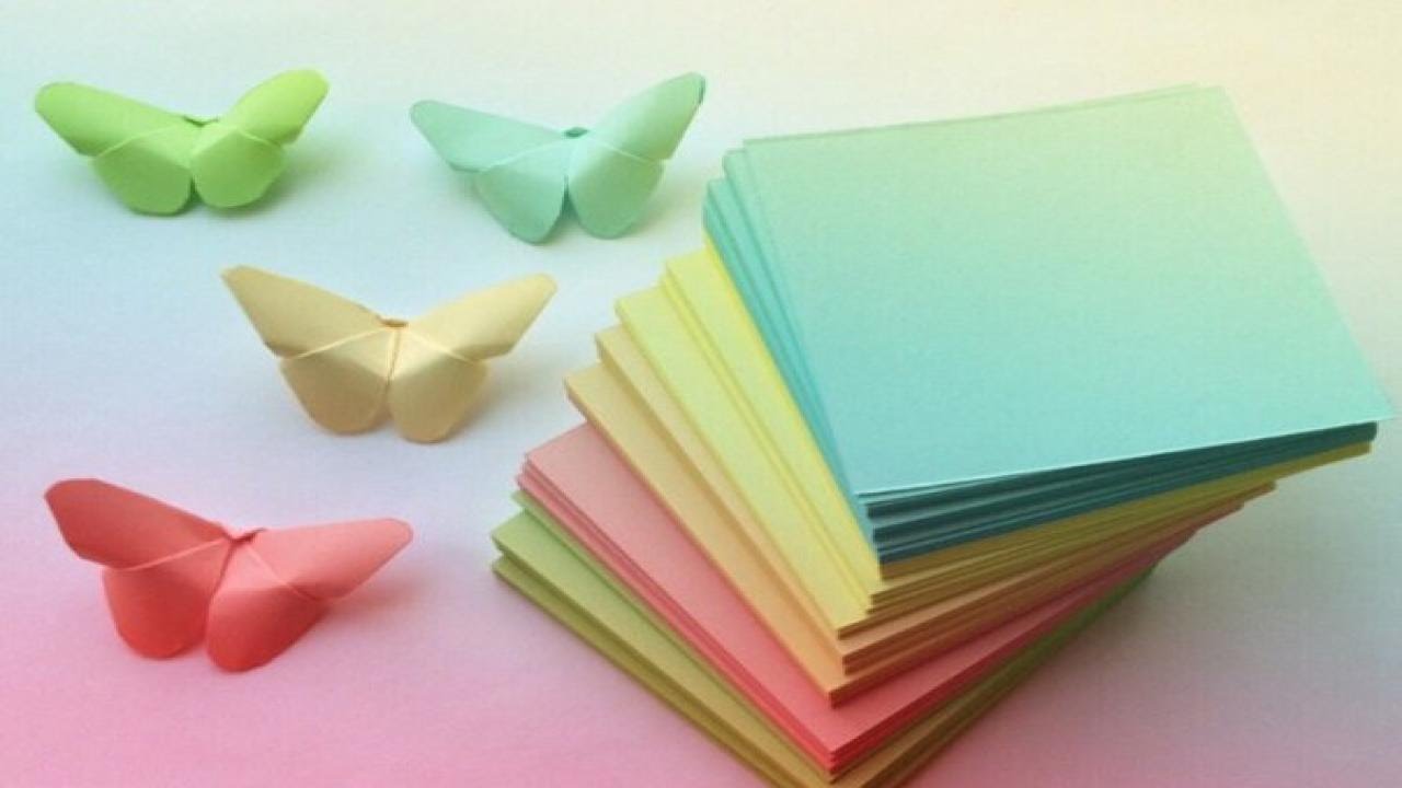 Как сделать бабочку из бумаги?