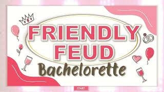 Wedding Games - Bachelorette Feud Trivia Games - Bachelorette Party Game - Bridal Feud Game