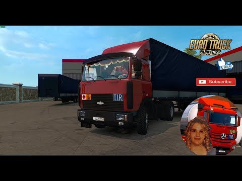 Euro Truck Simulator 2 (1.31) MAZ 54323 (64229) with MAZ 9758 Trailer + DLC's & Mods
