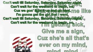 Jedward - Saturday night with lyrics
