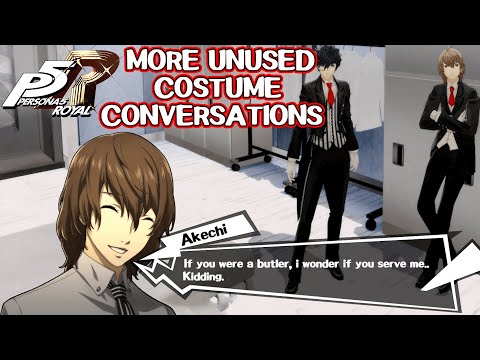 More unused Akechi Costume Conversations - Persona 5 Royal
