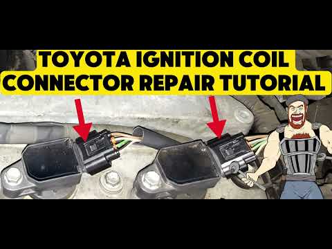 TOYOTA IGNITION COIL CONNECTORS REPAIR - REPLACE TUTORIAL 90980-11885