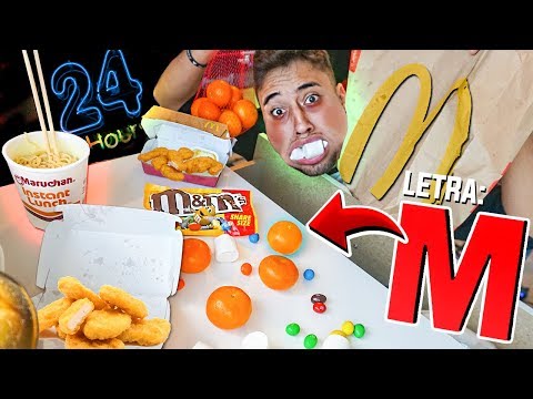 24 HORAS SÓ COMENDO COMIDAS COM A LETRA "M"