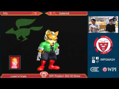 WPI PTS 32 - Arty (Peach) vs ZettaVolt (Fox) - Melee - Losers Finals