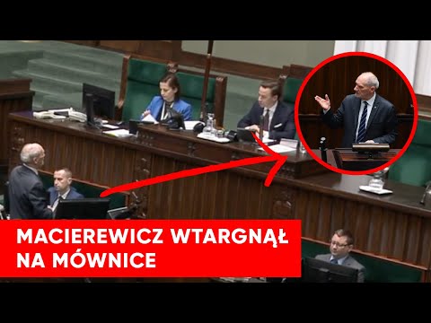 Macierewicz WTARGNĄŁ na mównice. Bosak wyłączył mu mikrofon