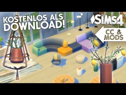 Müsst ihr haben! CC für Die Sims 4 😲 Delicato Lounge Pack in der Vorstellung als Download