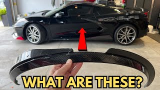 C8 Corvette Carbon Fiber Fender Trim Install! 🔥 EOS Upgrade You NEED to See