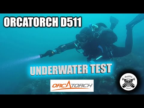 ORCATORCH D511 DIVE LIGHT UNDERWATER TEST