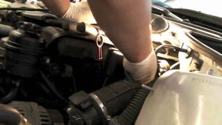 How to replace intake boot on a 3 Series BMW. Check engine light.
