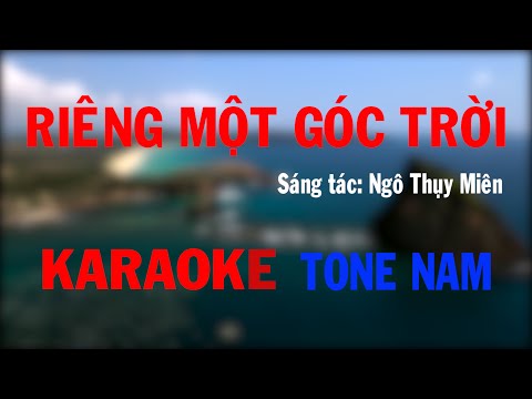 Riêng Một Góc Trời Karaoke Tone Nam - Beat Tuấn Ngọc