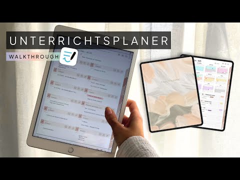 Digital lesson planner - Plan lessons digitally on your tablet 👩🏼‍💻
