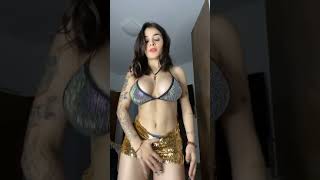 Beautiful Tiktok Thot in Sparkly Outfit