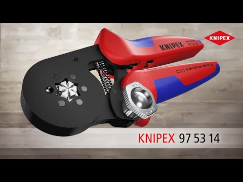 Antgalių užspaudimo replės su savaiminiu susireguliavimu KNIPEX 975314 video