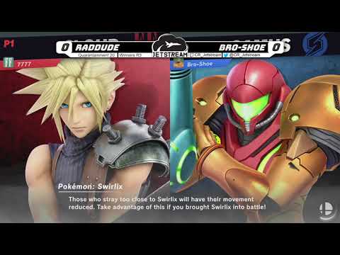 Quarantainment 20 Winners R3 - RadDude (Cloud) Vs. Bro-Shoe (Samus) Smash Ultimate - SSBU