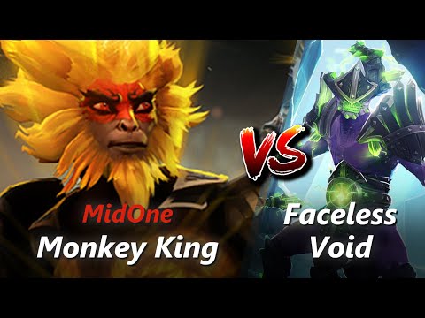 MidOne offlane Monkey King vs Faceless Void/Rubick | First 10 minutes