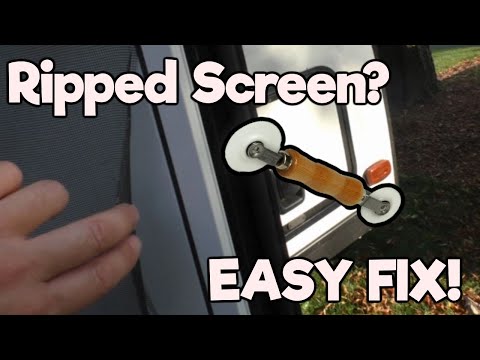 How to fix a broken RV screen door