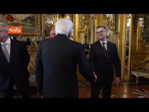 Mattarella riceve Meloni e i Ministri al Quirinale in vista del Consiglio Europeo