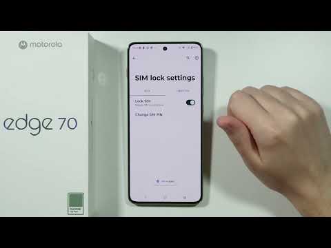 Motorola Edge 70: How to Change SIM PIN (Change SIM Lock PIN Code)