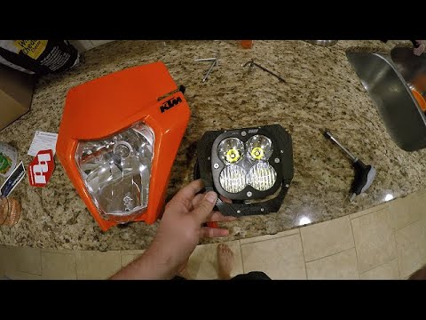 Motominded XL80 baja designs headlight review - 2020 KTM 300 XC-W TPI