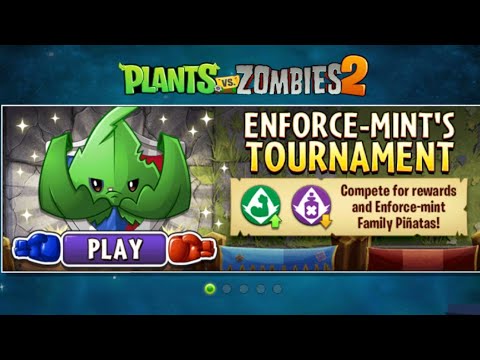 Plants Vs Zombies 2 Battlez Enforce Mint Tournament over 1.6 Million (No Premium Plant Strategy)