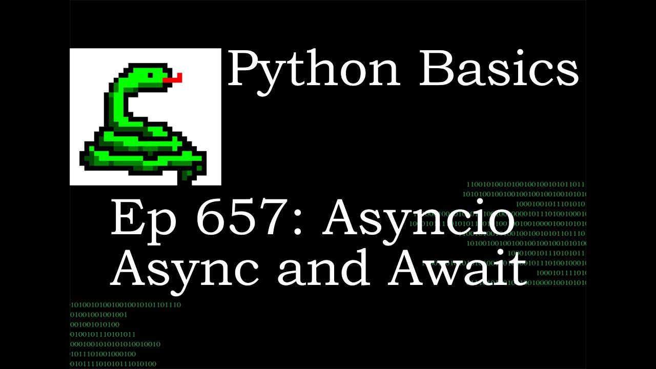 Python Basics Tutorial Keywords Async and Await with Sleep for Asynchronous Programming